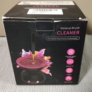 Atawol Makeup Brush Cleaner White with Pink Accents New